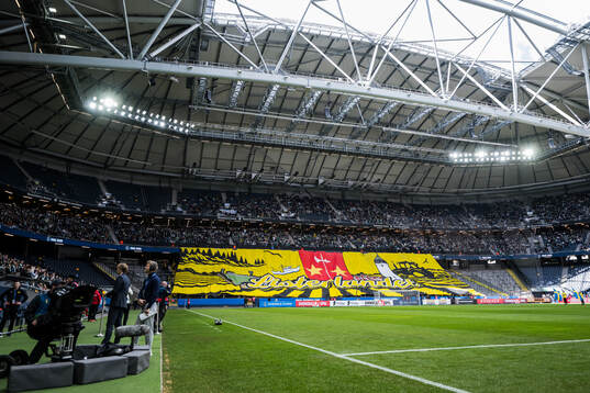 Mjällbys supportrars tifo