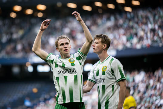 Hammarbys Victor Stange Lind och Frederik Winther