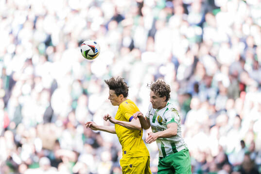 Mjällbys Elliot Stroud och Hammarbys Hampus Skoglund