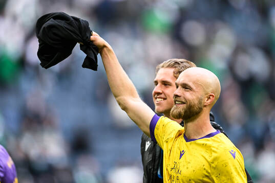Mjällbys Viktor Gustafson jublar