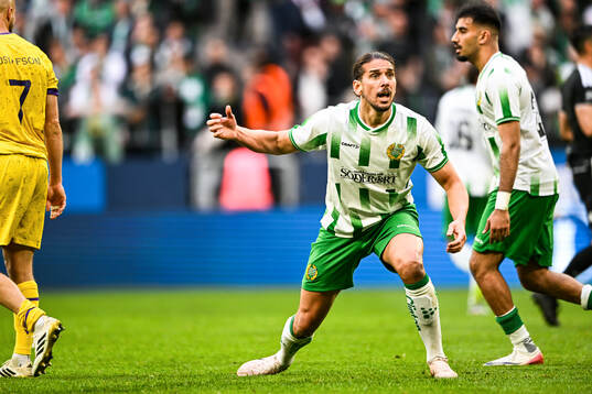 Hammarbys Nikola Vasic reagerar
