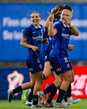 Mathea Berg-Solemdal of Stabæk celebrates