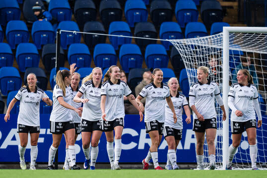 Cille Nilsen of Rosenborg celebrates
