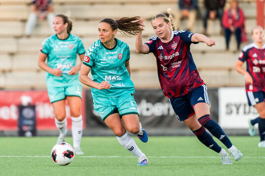 Kristianstads Alice Nilsson och Rosengårds Ria Noora