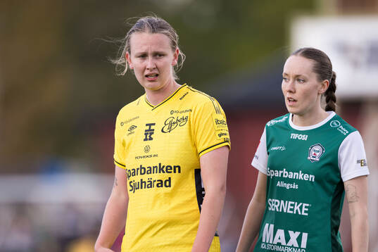 Elfsborgs Ellen Nilsson och Alingsås Minni Laukka