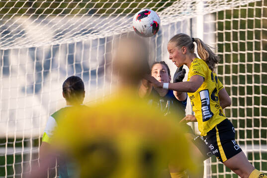 Alingsås målvakt Sarah Melén och Elfsborgs Mollie