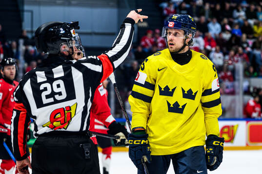 Jacob De La Rose of Sweden reacts
