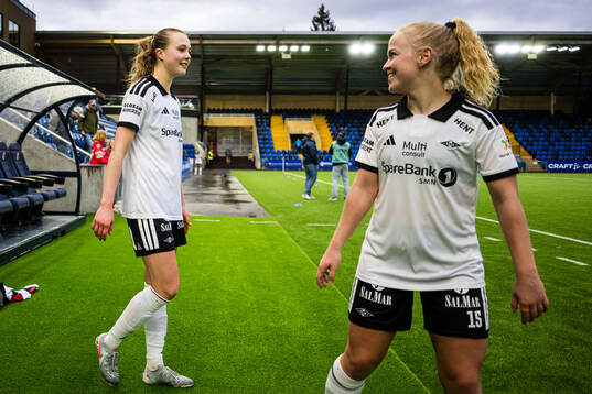 Cille Nilsen and Beate Marcussen of Rosenborg