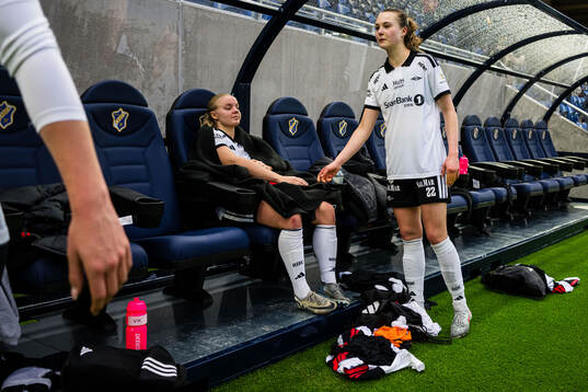 Celine Emilie Nergård and Cille Nilsen of Rosenborg