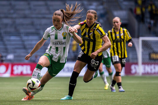 Hammarbys Svea Rehnberg och Häckens Aivi Luik