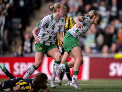 Hammarbys Mari Nyhagen jublar