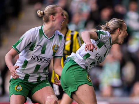 Hammarbys Mari Nyhagen jublar