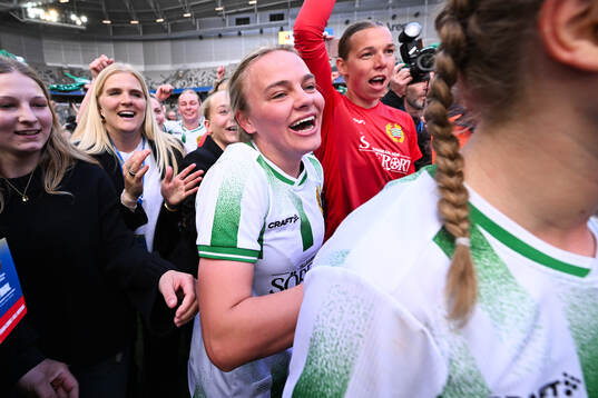 Hammarbys Mari Nyhagen jublar