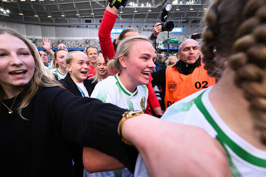 Hammarbys Mari Nyhagen jublar