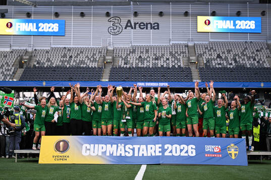 Hammarbys spelare jublar