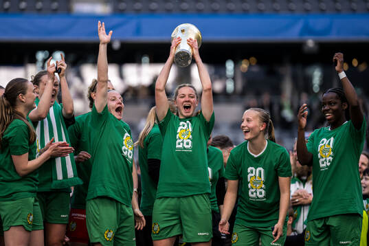Hammarbys Madison Pogarch, Hannah Sjödahl, Fanny Peterson