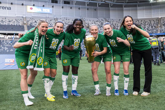 Hammarbys Hannah Sjödahl, Vilma Emilia Koivisto, Vivienne