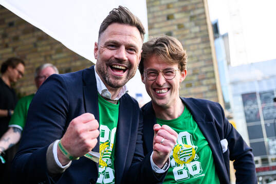 Hammarbys sportchef Arnór Smárason och tekniska chef