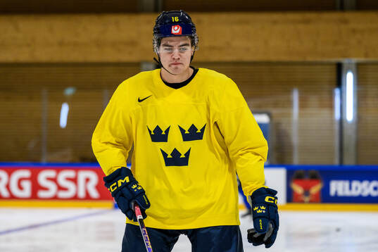 Anton Frondell of Sweden at a practice session