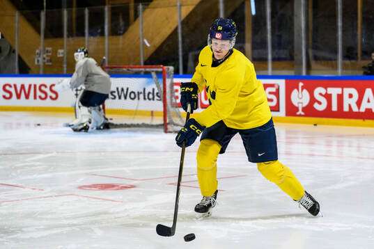 Emil Heineman of Sweden at a practice session