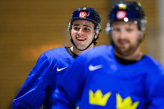 Linus Karlsson of Sweden at a practice session