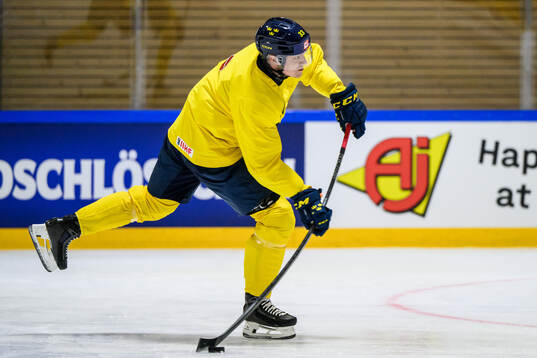 Jakob Silfverberg of Sweden at a practice session