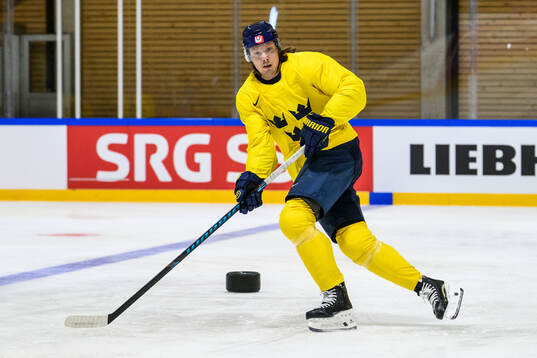 Oscar Sundqvist of Sweden at a practice session