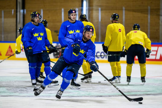 Rasmus Asplund of Sweden at a practice session