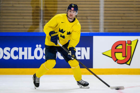 Carl Grundström of Sweden at a practice session