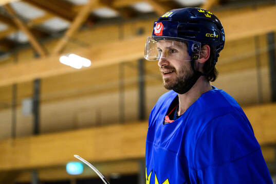 Oliver Ekman-Larsson of Sweden at a practice session