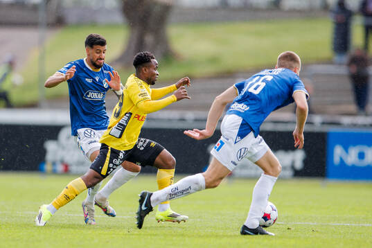 Halmstads Rami Kaib och Momoh Ibrahim Kamara