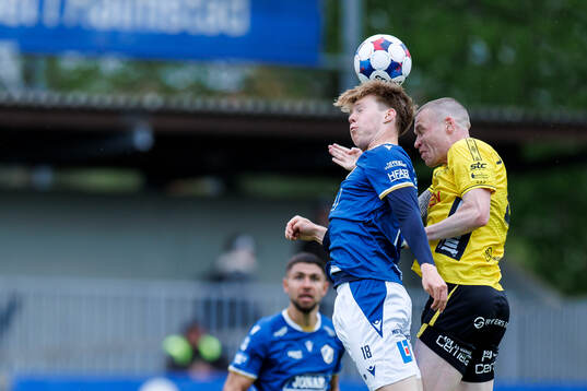 Halmstads Malte Persson och Elfsborgs Thomas Isherwood