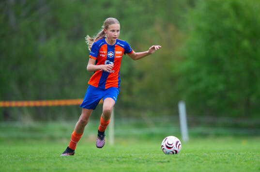 i matchen i Kvantum Cup (FCH/IFKHlm), 9-manna, flickor