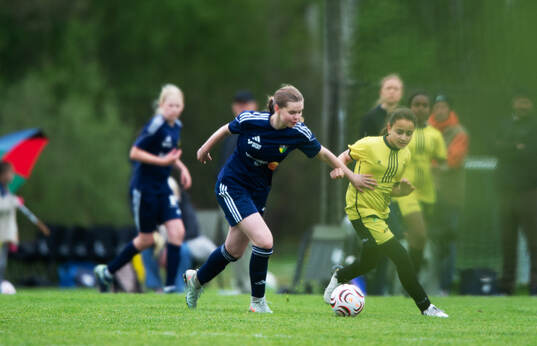 i matchen i Kvantum Cup (FCH/IFKHlm), 9-manna, flickor