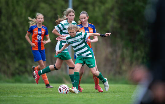 i matchen i Kvantum Cup (FCH/IFKHlm), 9-manna, flickor