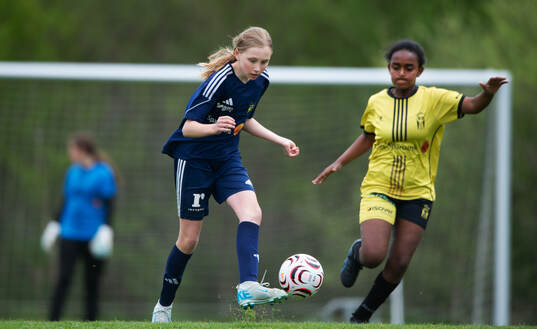 i matchen i Kvantum Cup (FCH/IFKHlm), 9-manna, flickor