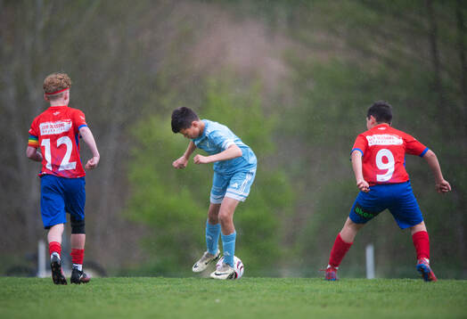 i matchen i Kvantum Cup (FCH/IFKHlm), 9-manna, pojkar