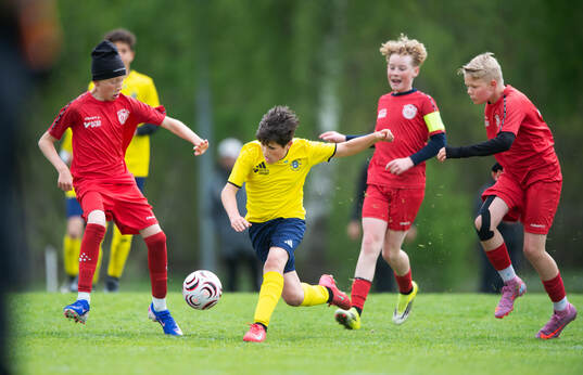i matchen i Kvantum Cup (FCH/IFKHlm), 9-manna, pojkar