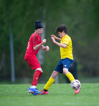 i matchen i Kvantum Cup (FCH/IFKHlm), 9-manna, pojkar