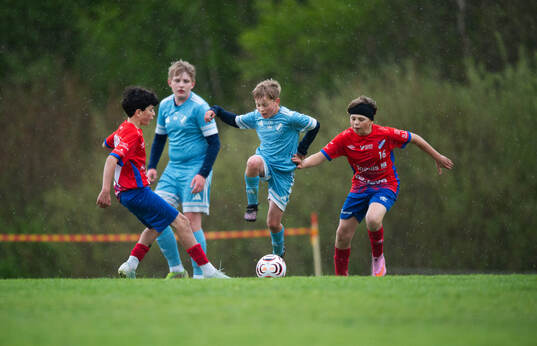 i matchen i Kvantum Cup (FCH/IFKHlm), 9-manna, pojkar