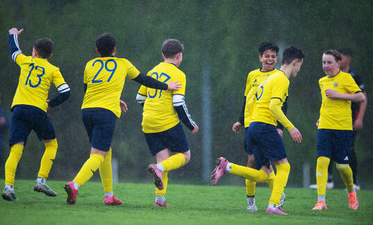 i matchen i Kvantum Cup (FCH/IFKHlm), 9-manna, pojkar