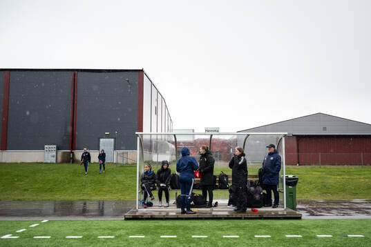 Spelare och ledare från