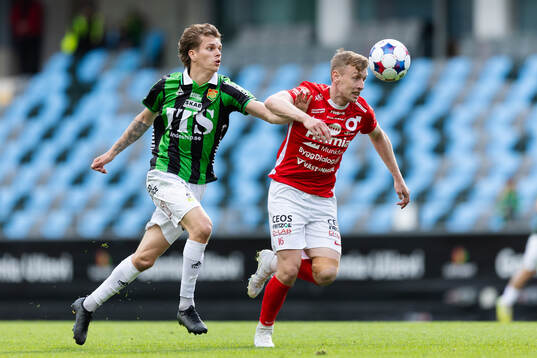 GAIS Lucas Hedlund och Degerfors Sebastian Ohlsson