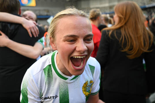 Hammarbys Mari Nyhagen jublar