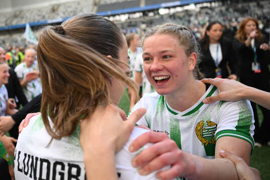 Hammarbys Mari Nyhagen jublar