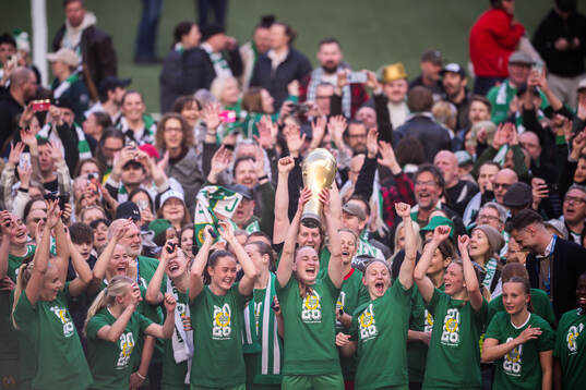 Hammarbys Vilde Hasund jublar