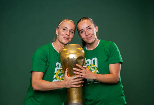 Hammarbys Stina Lennartsson och Athinna Persson Lundgren