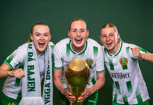 Hammarbys Elin Sørum, Emilie Bragstad och Emilie Joramo