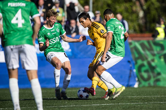 Brages Albin Sporrong och IFK Norrköpings Noel Sernelius