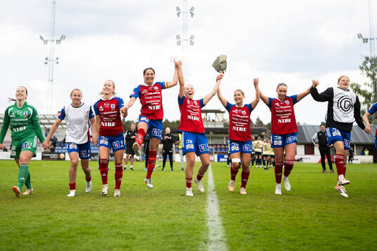 Vittsjös spelare jublar